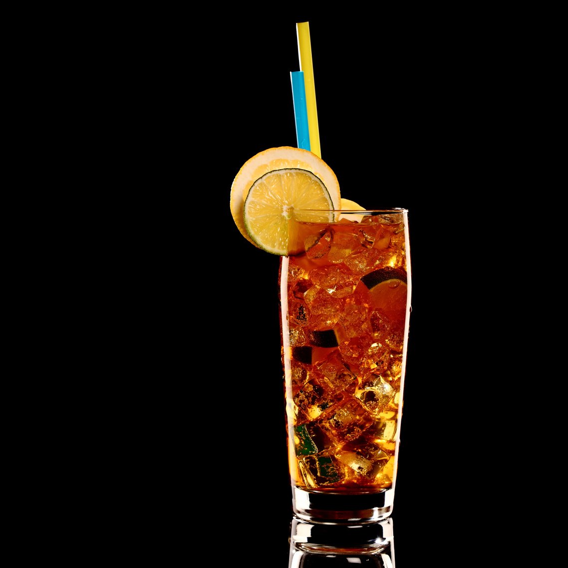 Long island ice tea coctail isolated