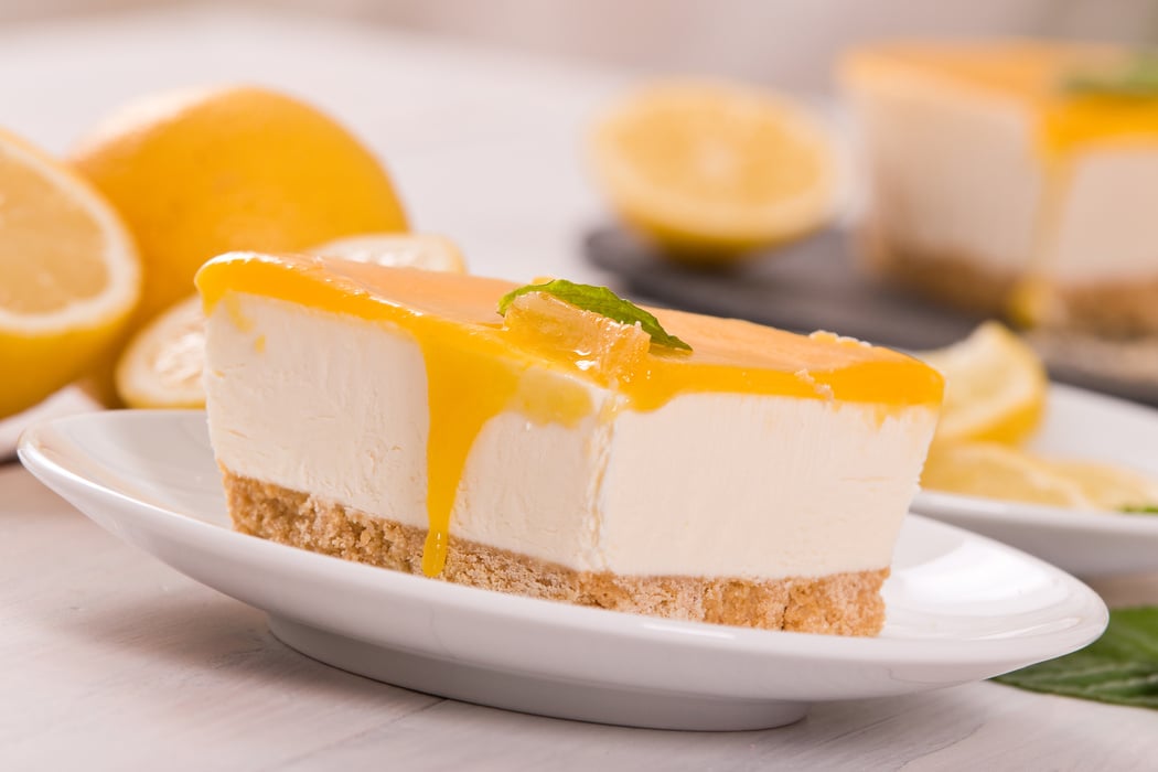 Lemon cheesecake.