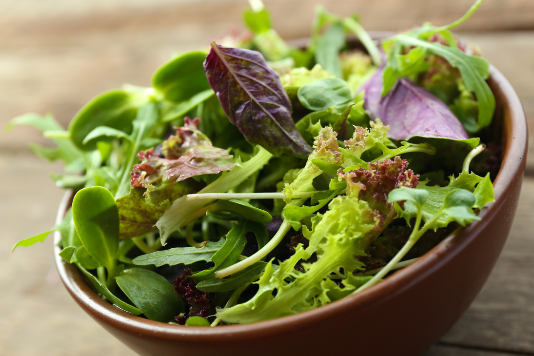 A Bowl of Fresh Mixed Green Salad 